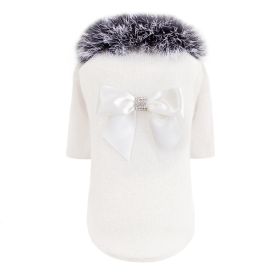 High Society Dog Sweater (Color: Cream, size: SM)
